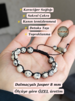 Dalmaçyalı Jasper Doğaltaş Bileklik - Görsel 8