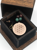 Doğaltaşlı Yaşam Çiçeği Bakır Kolye - Görsel 3