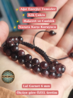 Lal Garnet Doğaltaş Bileklik - Görsel 5