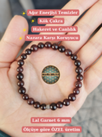 Lal Garnet Doğaltaş Bileklik - Görsel 11