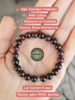 Lal Garnet Doğaltaş Bileklik - Görsel 12