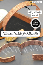 Ağaç Kabuğu 9 Detaylı Bileklik