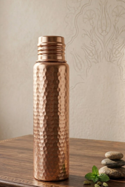 Rose Dövme Model Bakır Matara (750 ml)
