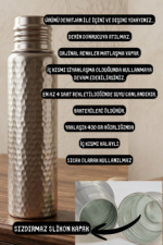 Alpaka Dövme Model Bakır Matara (750 ml) - Görsel 4