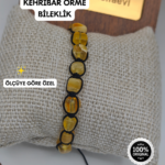 Kehribar Örme Bileklik