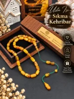 Usta İşi Sıkma Kehribar Tespih