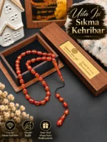 Usta İşi Sıkma Kehribar Tespih