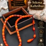 Usta İşi Sıkma Kehribar Tespih