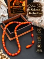 Usta İşi Sıkma Kehribar Tespih