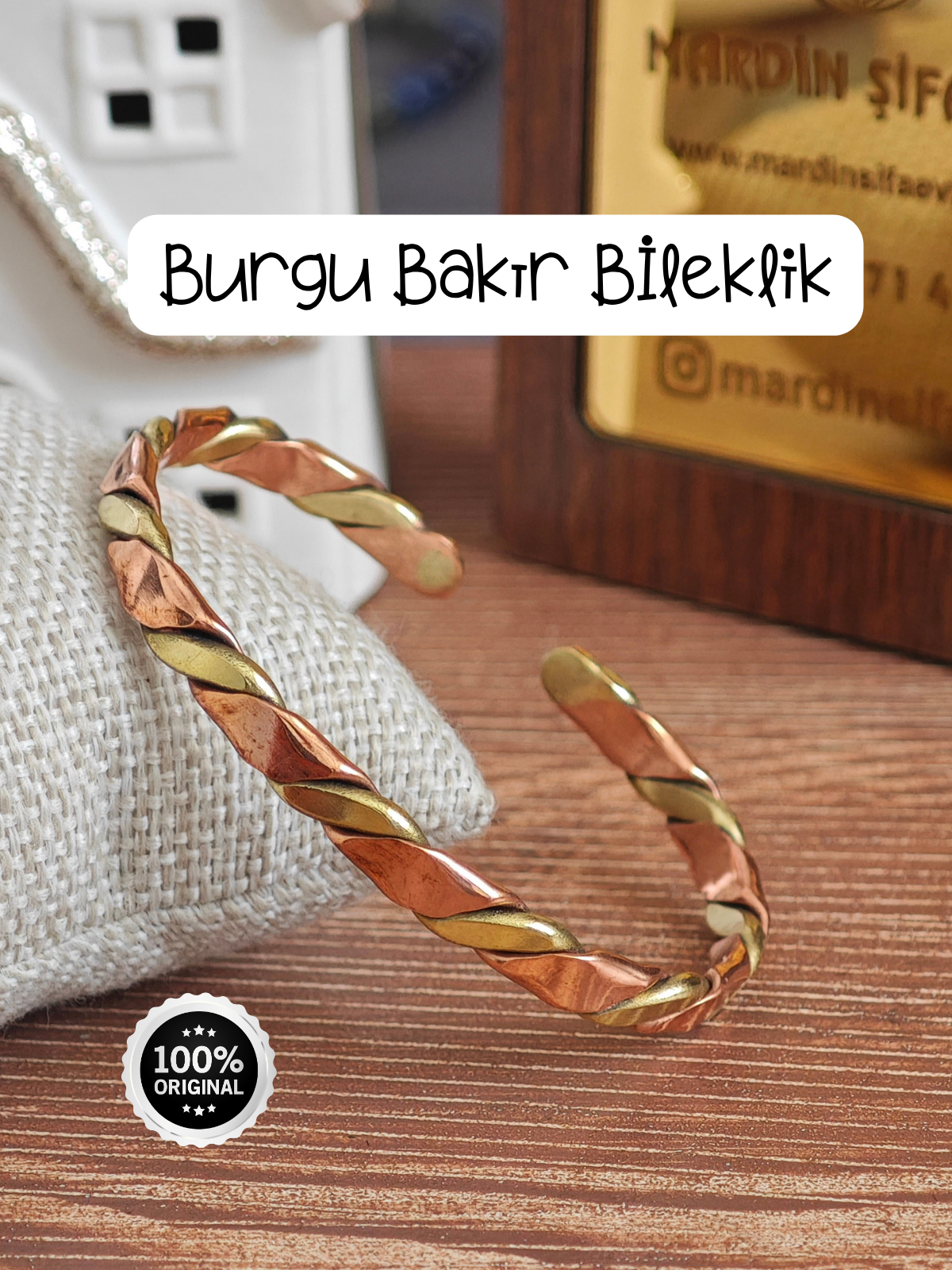 4 Burgu Bakır Bileklik - Görsel 1